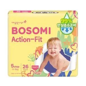 [롯데백화점]깨끗한나라 보솜이 액션핏 팬티 특대형 26개입