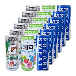[코카콜라]240ml (게토레이 레몬 + 토레타+포카리스웨트) 혼합 18개입