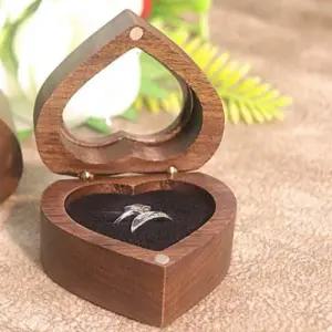 하트 원목 반지 보관함 돌반지보관함 웨딩반지케이스
