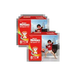 하기스 2026 매직컴포트 팬티형 공용 8단계 27매X2팩