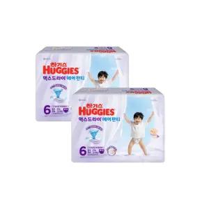 하기스 2026 맥스드라이 에어 팬티형 공용 6단계 33매x2팩