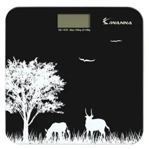 아이워너 전자 체중계 KS-1070 블랙 디지털 가정용 체중계 건강체크