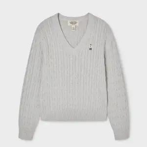[백화점 정품] 후아유 스티브 브이넥 케이블 니트 WHKAG1114F