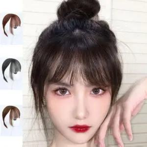 인모 형 일체형 정수리가발 여성 부분가발 3컬러 앞머리 여자