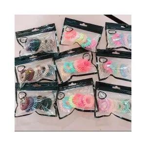 전화선 헤어머리끈