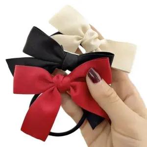 미니 리본 포인트 예쁜 머리끈 데일리 헤어액세서리