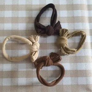 데일리 브라우니 리본머리끈 10P