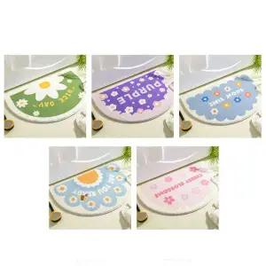 [골드스마일]주방 화징실 보슬보슬 인테리어 산뜻함 꽃잎 발매트 현관매트