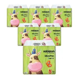 나비잠 기저귀 울트라씬듀얼핏 밴드 특대형(XL) 32매x6팩