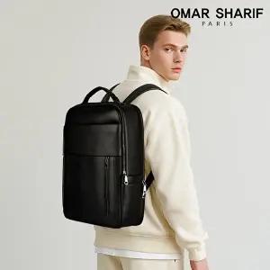 [오마샤리프]천연 소가죽 남성 백팩 비즈니스가방 OS8004M