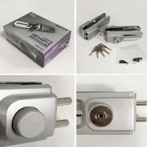 [SBD] 도어락(양문용) 강화유리문 현관문도어락 강화문도어잠금장치