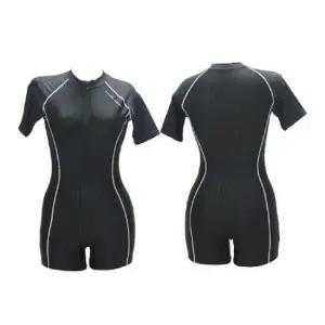 반전신수영복 수영장 바다 해변 반팔지퍼 여성수영복 AB502