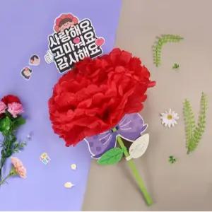 J2K 대왕 카네이션 만들기 어버이날 스승의날 소근육 발달 종이 카네이션 종이꽃