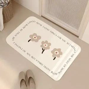 [골드스마일]밀크티 주방 발매트 침대 물흡수 카페 면규조토