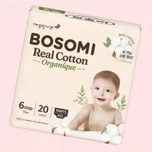 보솜이 리얼코튼 면 오가니크 팬티 속옷 언더웨어형 기저귀 남여공용 6단계 20매 4701194