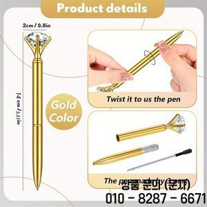웨딩 방명록 작성용 펜 비즈니스 마커 럭셔리 다이아몬드 신부 장식