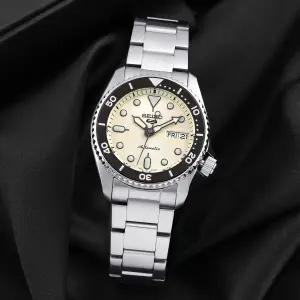 세이코5 SRPK31K1 오토매틱 데이데이트 사파이어 다이버룩 남자 메탈 시계 d4