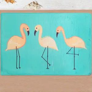 예쁜발매트 대 화장실발매트 홍학 발매트 A