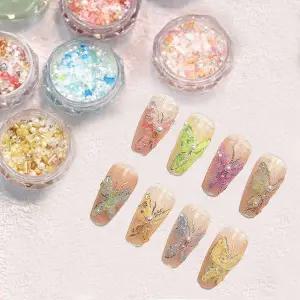 네일아트 달콤 머메이드 스팽글 믹스글리터 8종 세트
