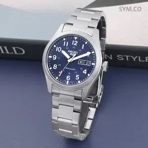 [세이코]5 SRPG29K1 오토매틱 스포츠 블루 캘린더 남자 메탈 시계 d4