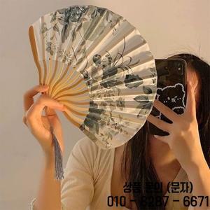 중국 일본 스타일 실크 부채 접이식 웨딩 예술 선물 댄스 핸드 팬 빈티지 대나무 꽃