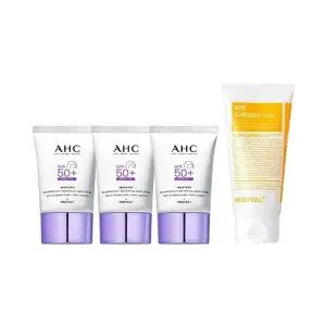 AHC 마스터즈 워터풀 선크림 40ml x3 + 메디필 비건 클리어 클렌징폼 120ml