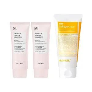 아트델리 톤업 선크림 50ml x2 + 메디필 비건 클리어 클렌징폼 120ml