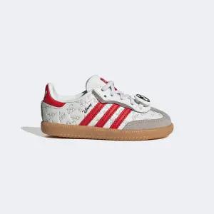 아디다스 디즈니 삼바 OG 컴포트 클로저 색상 FTWWHT/BETSCA/GUM3 IH1754