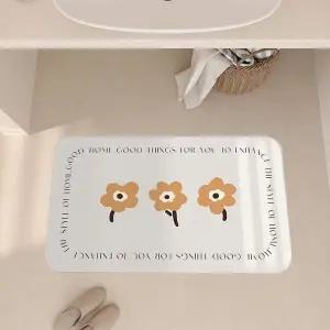 침대 카페 물흡수 발매트 라이트브라운 주방 면규조토