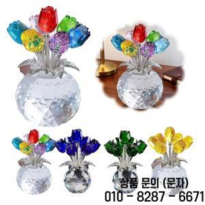 화려한 크리스탈 장미 꽃다발 영원한 인공 기념일 어머니의 발렌타인데이 선물 그녀를 위한 집