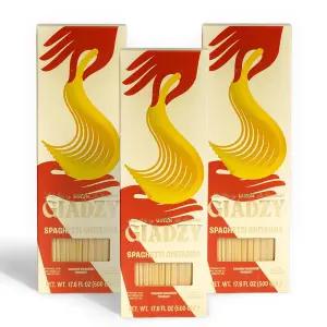 지아다 데 로렌티스의 지아지 3팩 세몰리나 밀가루 스파게티 치타라 파스타 - 이탈리아산 장인 깨끗한 재료