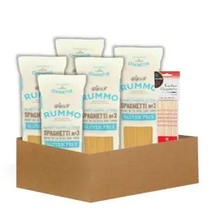 럼모 파스타 스파게티 12온스 묶음 5개 - 천천히 말린 듀럼 밀 요리 또는 서빙을 위한 도구 선물 세트 6개