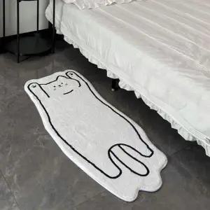 [콩심팥심]고양이 발매트 욕실 주방 러그 현관 미끄럼방지