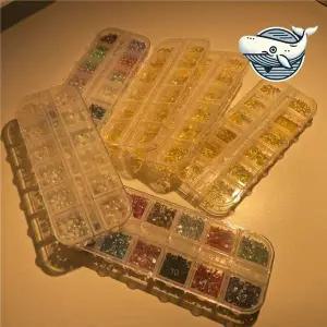 [콩심팥심]다채로운 네일아트 장식용 파츠 세트 펄 화려한