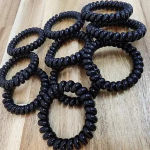 [콩심팥심]블랙 스프링 머리끈 10개세트 헤어밴드 헤어끈