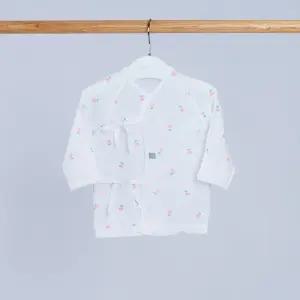 [달퐁]큐비앤맘 핑크하트 메쉬 배냇저고리 신생아