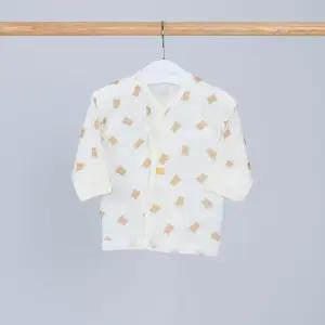 [달퐁]큐비앤맘 동글베어 메쉬 배냇저고리 신생아