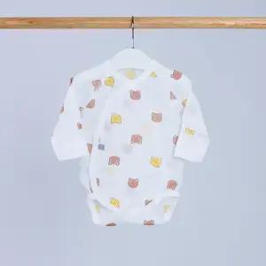 [달퐁]큐비앤맘 베어리 메쉬 배냇 바디슈트 신생아 아기바디수트