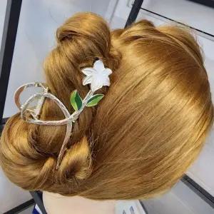 심플 데일리 뒤태 여신 플라워 플라워 집게핀