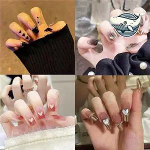 [콩심팥심]다양한 디자인 붙이는 셀프 네일팁 네일 파츠