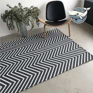 여름용 세련된 헤링본 패턴 논슬립 시어서커 쇼파카페트