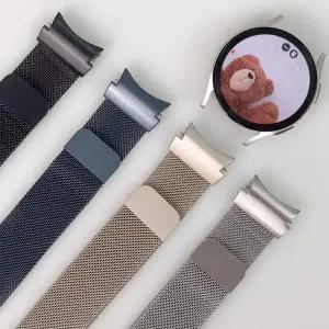 [알티피아]엔터콘 갤럭시워치 원터치 날개형 밀레니즈 메탈