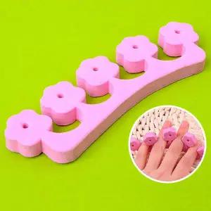 끼우개 말리기용 손가락 스펀지 페디큐어 매니큐어