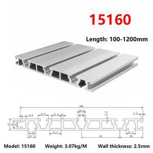 15160 알루미늄 프로파일 압출 성형 CNC 부품 자동화 장비 패널 카운터 탑용 양극산화 선형 레일 100 1000mm 길이