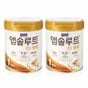 매일유업 앱솔루트 명작 2FL 분유 1단계 800g, 2캔