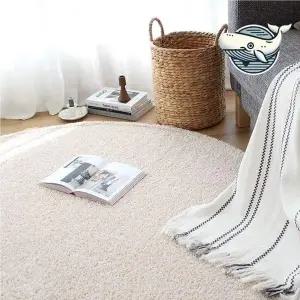 [골드스마일]따뜻한 원형 러그 거실 침실 사계절 미끄럼방지 쇼파카페트