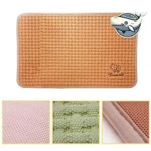 [콩심팥심]논슬립 면 발매트 브라운 중형 부드러운 발