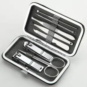 [콩심팥심]네일케어 8종세트 손톱깎이 네일니퍼 휴대용 실버 발톱깎기