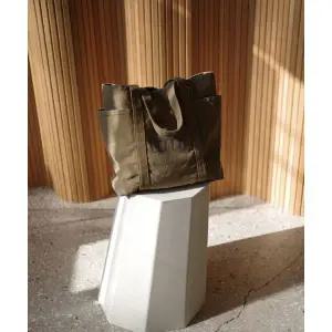 TOMTOMORROW record tote bag [washed beige] 2090213