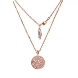 목걸이추천 오스트리아 크리스탈 로즈골드 롱목걸이 N026